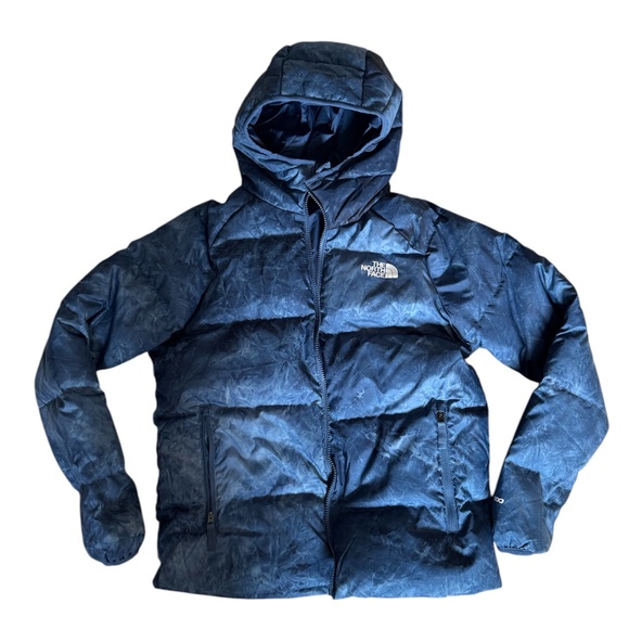 The North Face Big Boys Printed Reversible Down Hooded Jacket XL 14/16